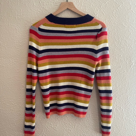 Madewell Rainbow Crew Neck Sweater - Picture 4 of 6